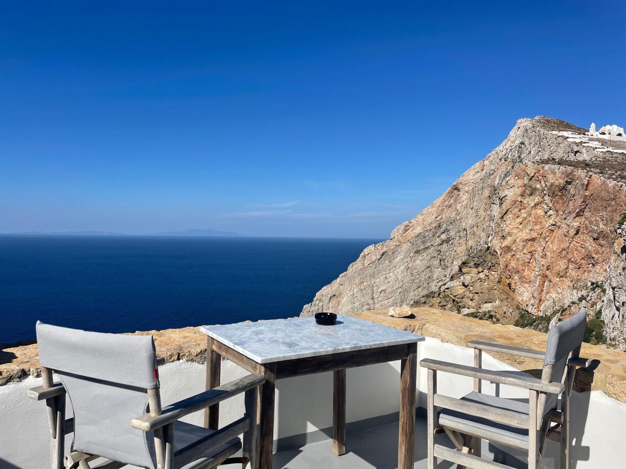Folegandros-Cliffhouse Villa Bagian luar foto
